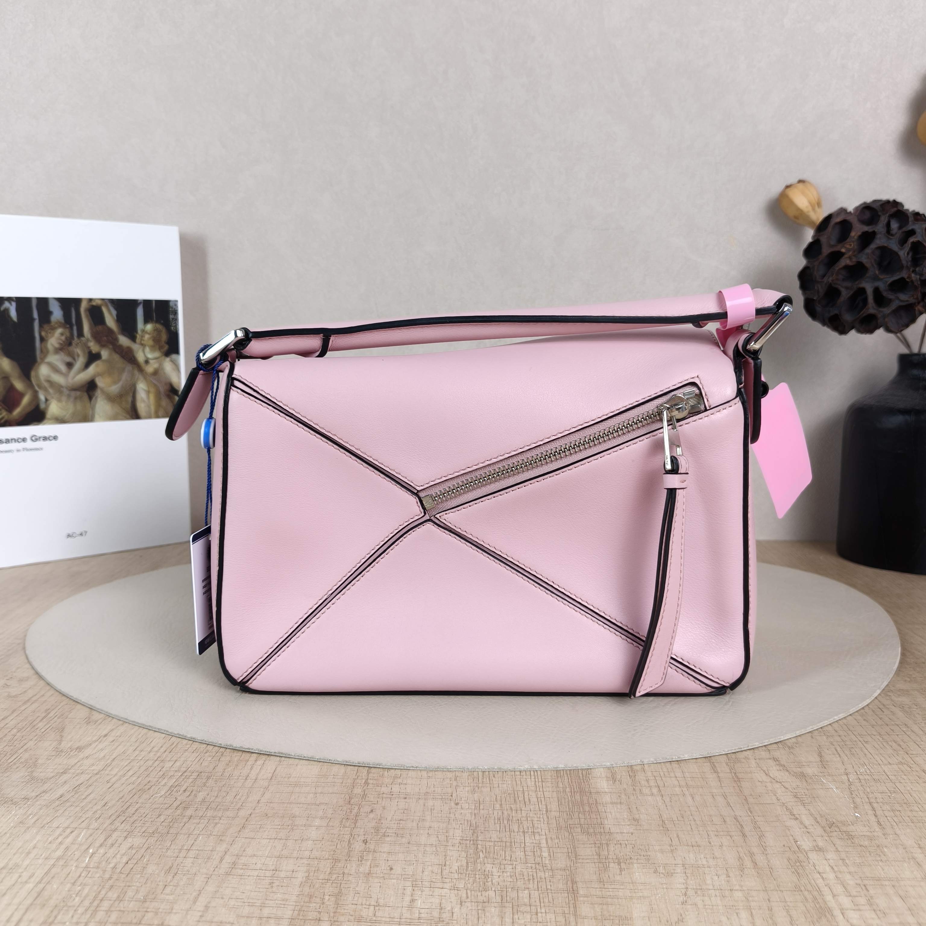 LOEWE Crossbody Bag Puzzle Pink CC alfskin Small24 × 10.5 × 16.5 cm — cover view 3 of 5