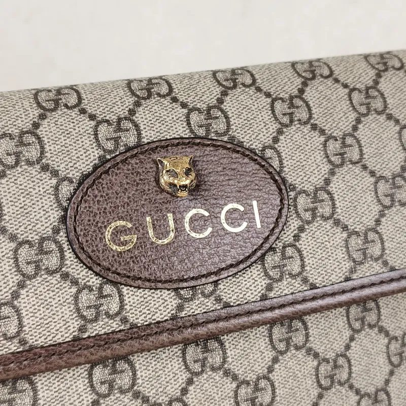 GUCCI Crossbody Bag Neo Vintage Belt Bag Monogram PVC Medium 24 × 4 × 17 cm — detail view 8 of 11