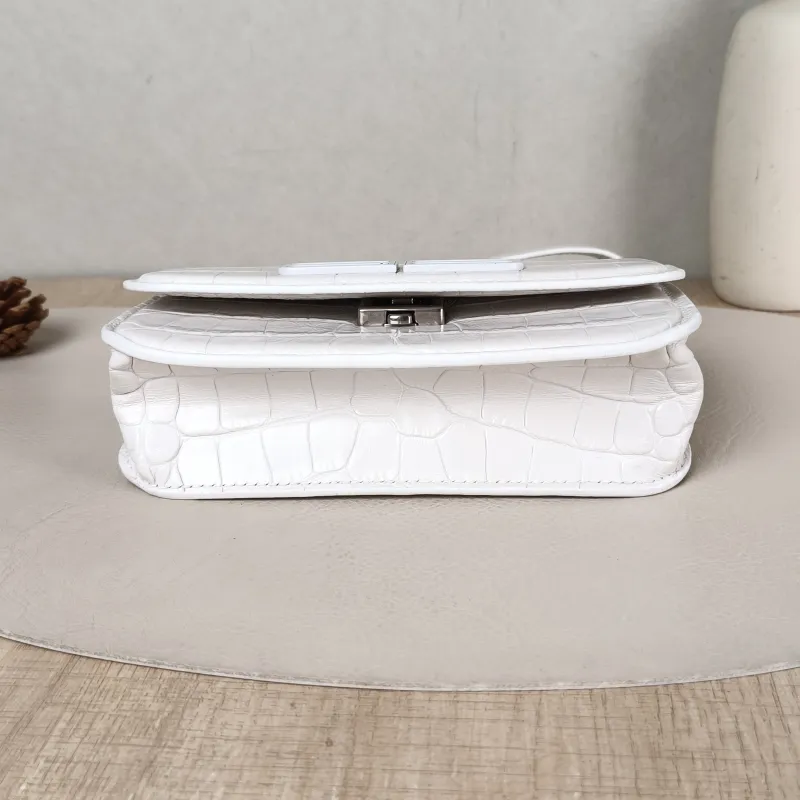 BALENCIAGA Crossbody Bag GOSSIP xs Chain Bag White Calfskin XS 19 × 7 × 10 cm — cover view 2 of 5