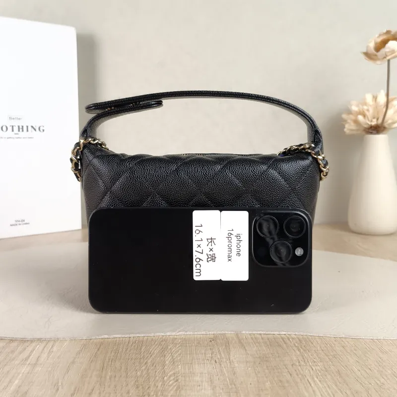 Chanel Crossbody Bag Crossbody Bag Black Grained Calfskin One Size16 × 6 × 13 cm — cover view 5 of 5