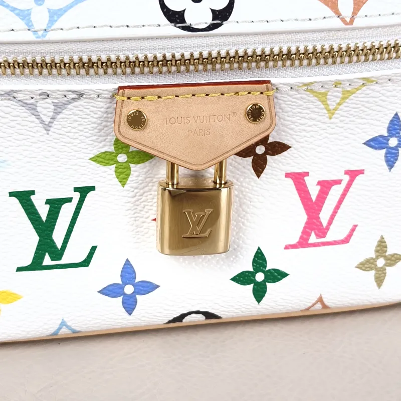 Louis Vuitton Shoulder Bag VANITY POUCH Cosmetic Bag Multicolore PVC One Size 19 × 6.5 × 11.5 cm — detail view 8 of 15