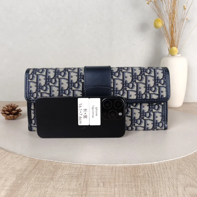 DIOR Crossbody Bag Edition Chain Shoulder Crossbody Bag Blue Canvas One Size 27.5 × 3 × 12.5 cm — cover view 5 of 5