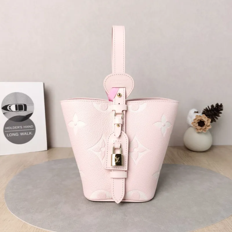 Louis Vuitton Top Handle Bag ALL IN BB · White Empreinte Embossed Calfskin BB16 × 12 × 18 cm