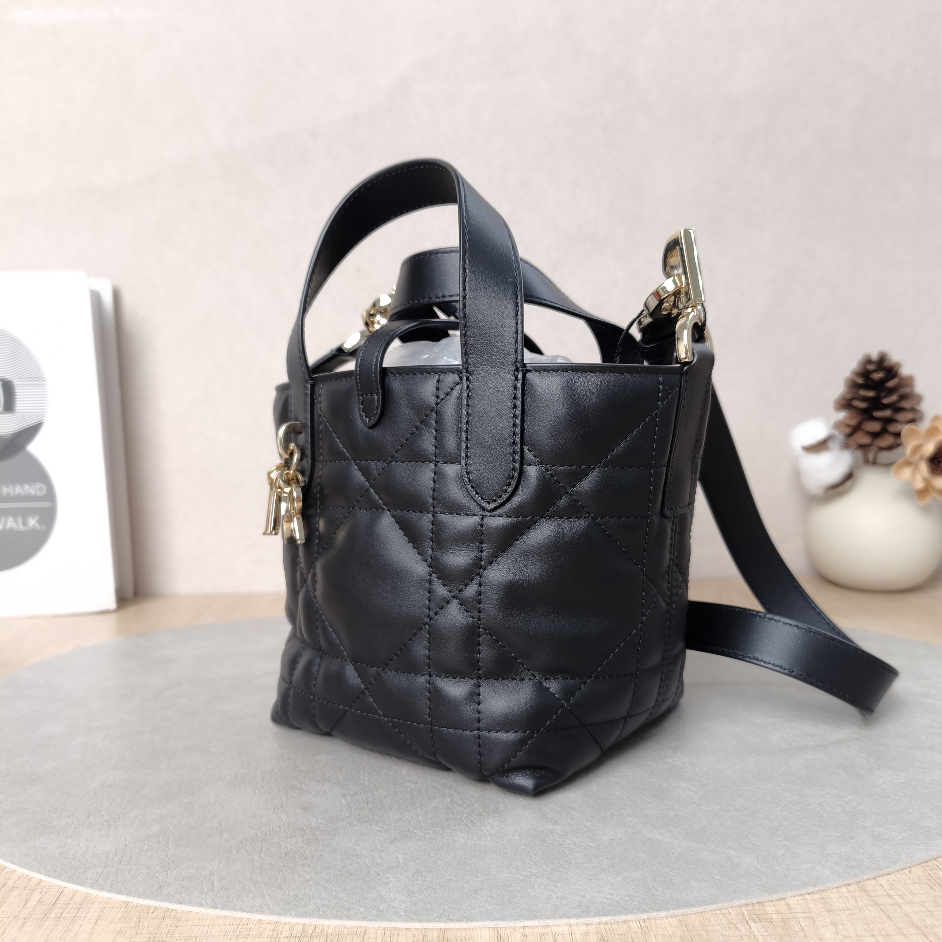 DIOR Shoulder Bag TOUJOURS Edition Black Calfskinmini13 × 12 × 15 cm — cover view 3 of 5