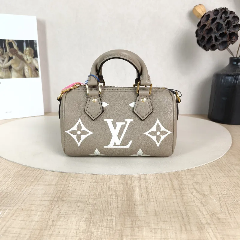 Louis Vuitton Crossbody Bag Speedy Nano · White Empreinte Embossed Calfskin nano 16 × 7.5 × 10 cm — cover view 2 of 5