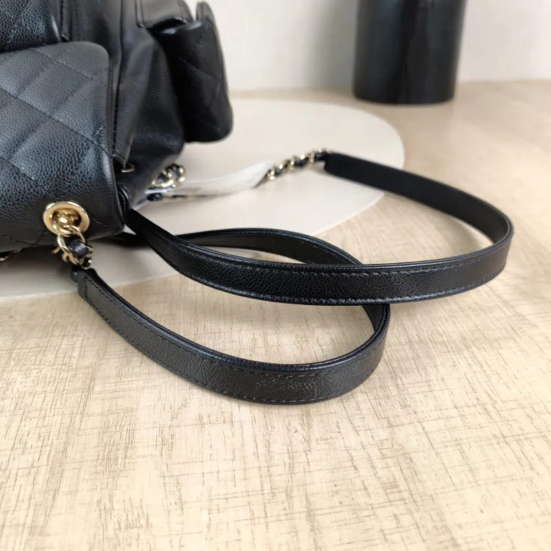 Chanel Backpackduma Black Calfskin Small18 × 9.5 × 19 cm — detail view 10 of 12