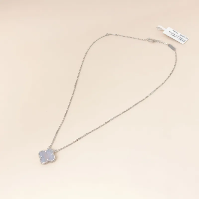 Van Cleef & Arpels Necklace Alhambra Alhambra Collection Necklace 18KW hite Gold Vintage Small 42cm โ cover view 9 of 11