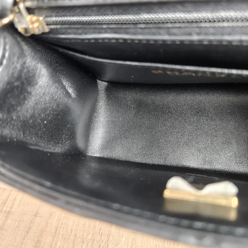 Chanel Crossbody Bag Classic Flap Mini CF Mini Black SL ambskin Mini 17 × 8 × 13.5 cm — detail view 11 of 14