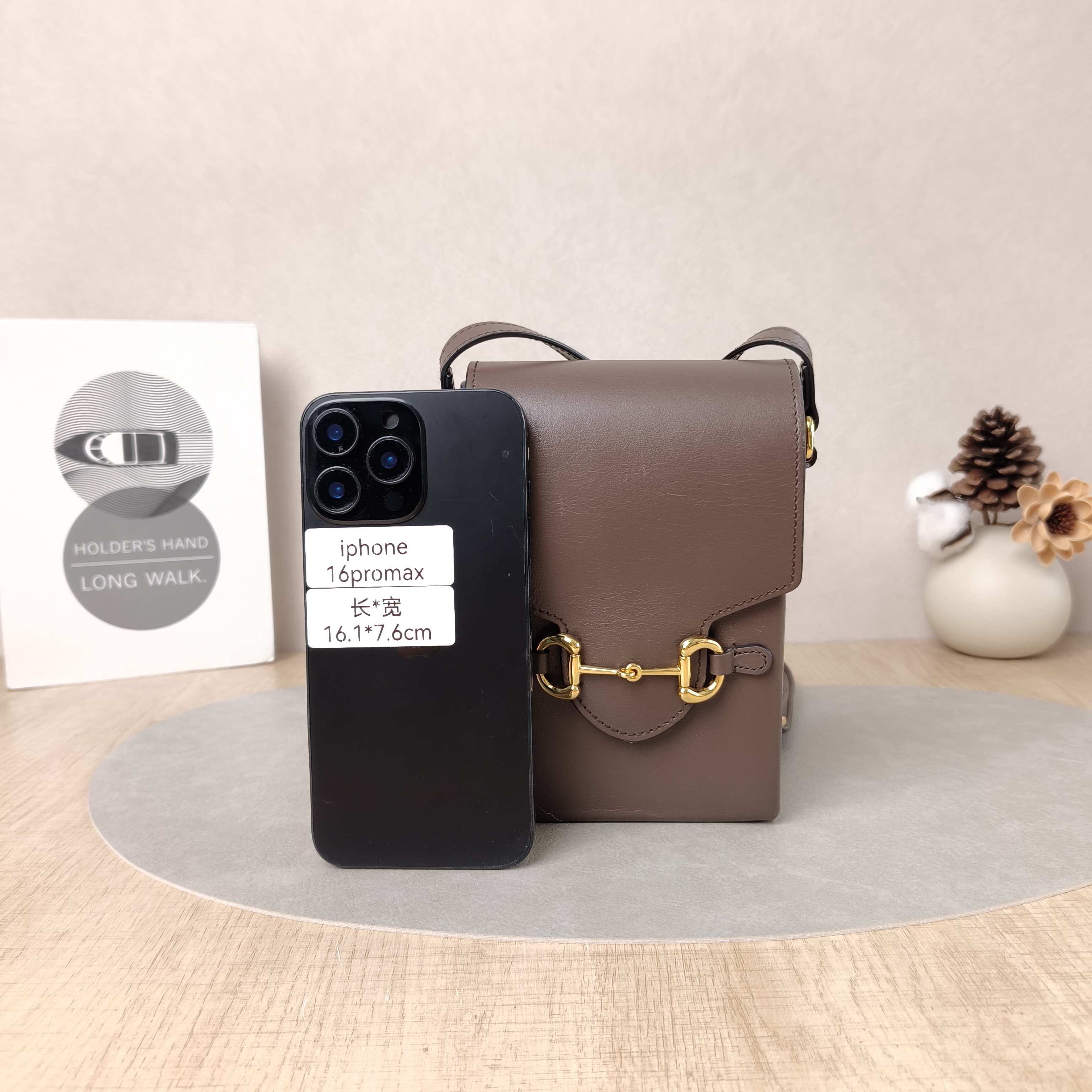 GUCCI Crossbody Bag Horsebit 1955Collection Mini Brown Calfskinmini11.5 × 4 × 17 cm — cover view 3 of 5