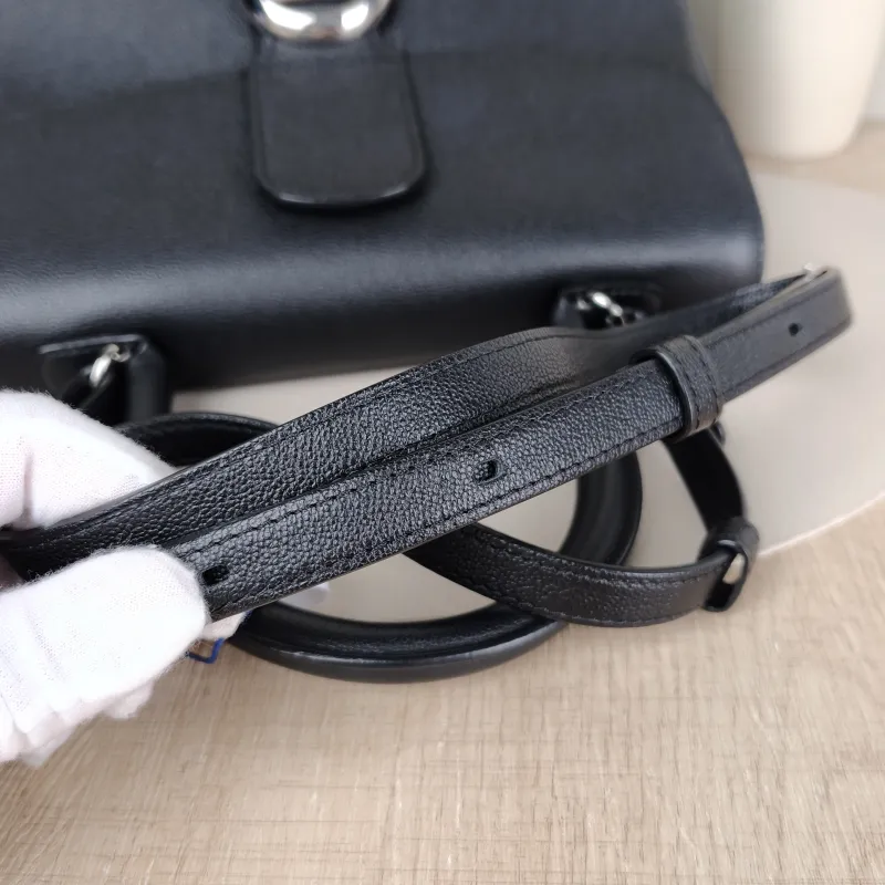 DELVAUX Top Handle Bag Brillant Black Calfskin Medium 29 × 15 × 22 cm — detail view 2 of 13
