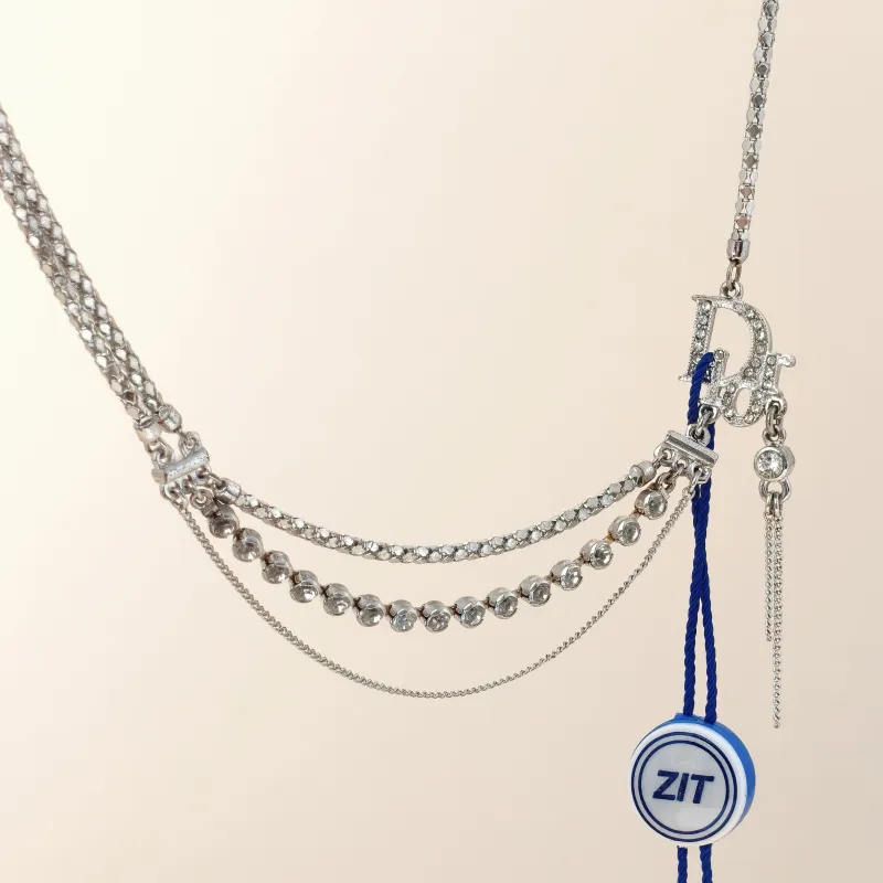 DIOR Necklace CD Necklace Silver One Size47cm — cover view 9 of 10