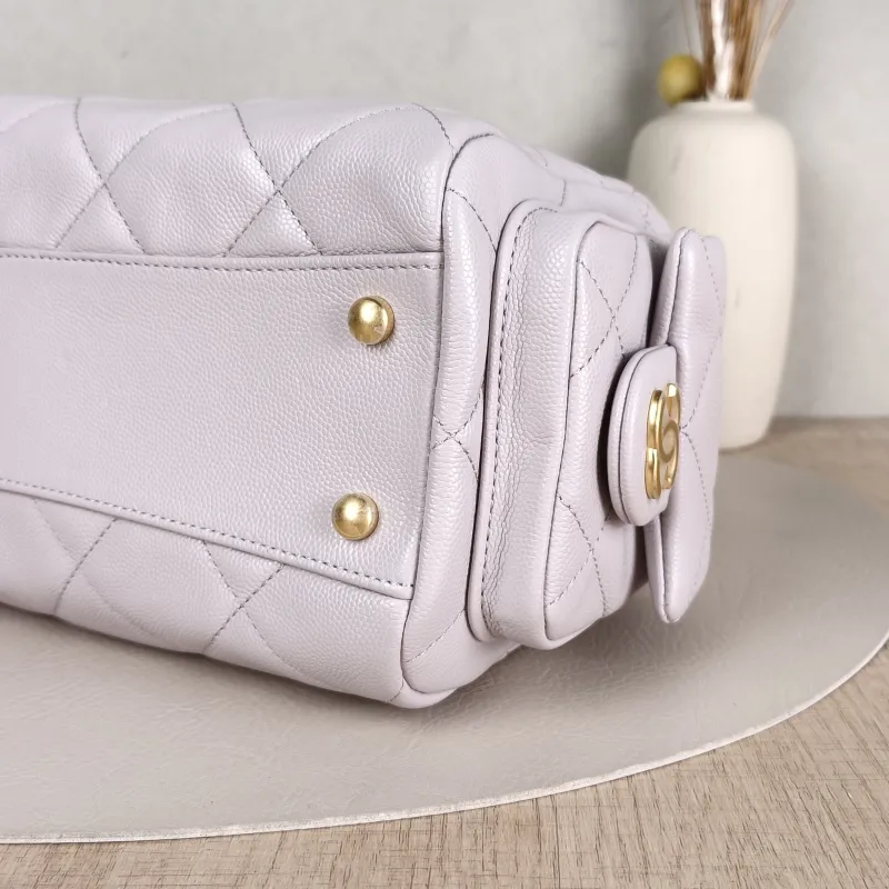 Chanel Shoulder Bag Bowling Bag Calfskin One Size24 × 13 × 15 cm — detail view 10 of 14