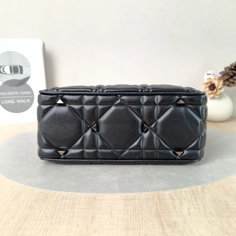 DIOR Top Handle Bag Lady 95.22 Black Calfskin Small25 × 10 × 16 cm — cover view 2 of 5