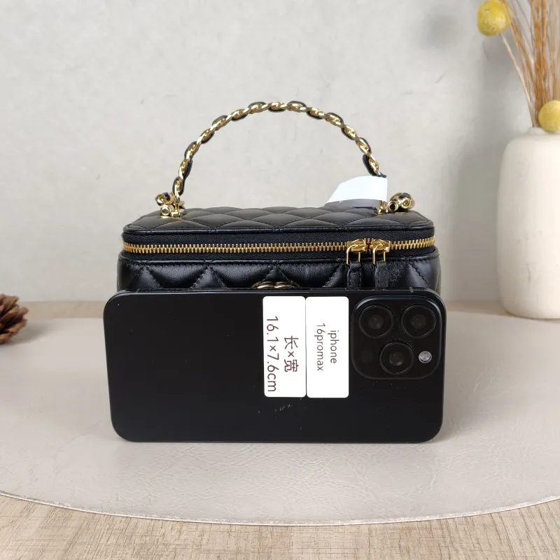 Chanel Crossbody Bag Edition Black Lambskin Mini 16 × 8 × 9.5 cm — cover view 2 of 6