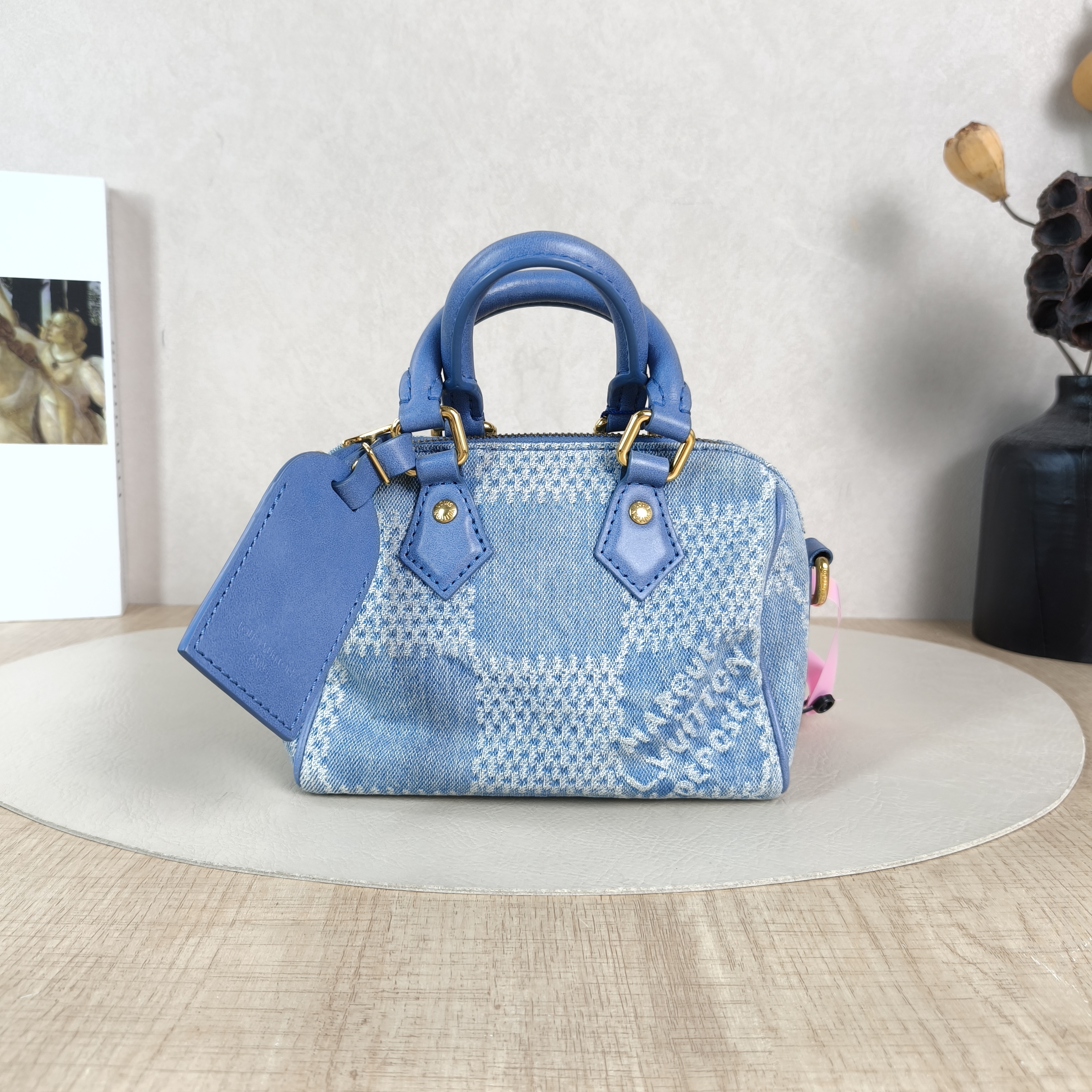 Louis Vuitton Crossbody Bag Speedy 18Blue One Size18 × 10 × 12 cm