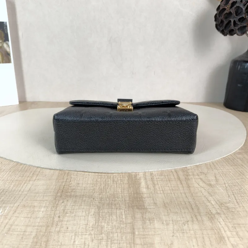 Louis Vuitton Crossbody Bag MADELEINE Black Monogram Empreinte Embossed Calfskin nano 21 × 6 × 12.5 cm — cover view 3 of 5