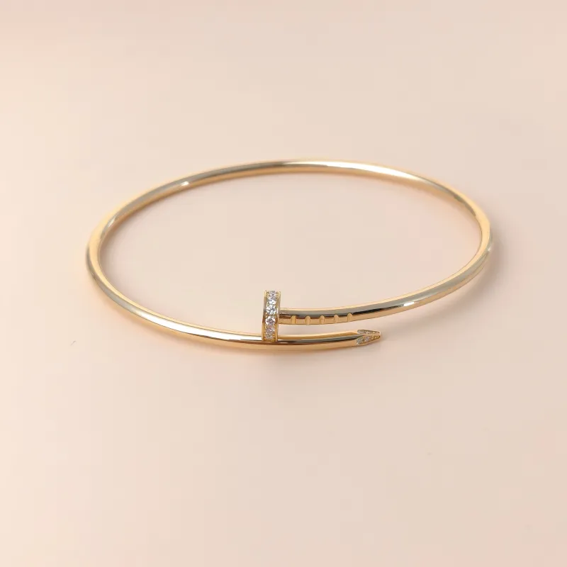 CARTIER Bangle Juste un Clou Bangle Yellow Gold 18KY ellow Gold Diamond Small Edition 2.5 19