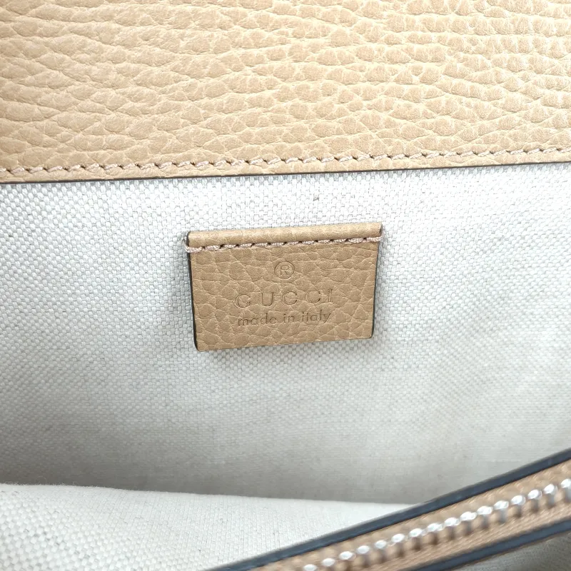 GUCCI Top Handle Bag Dionysus Edition Brown Calfskin Medium 28 × 9 × 17 cm — detail view 11 of 15