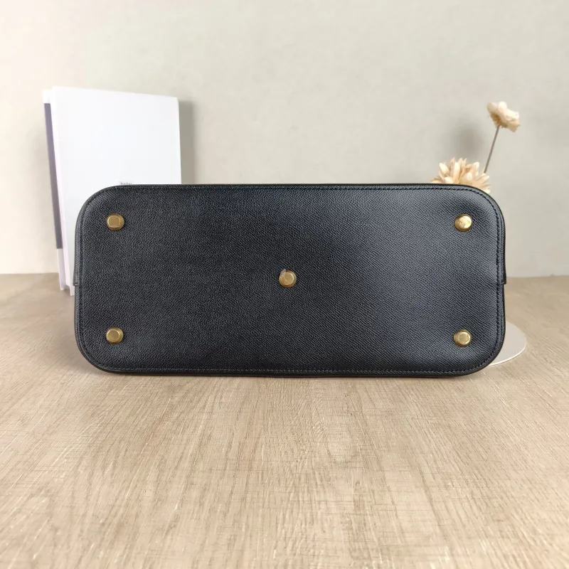 BALENCIAGA Top Handle Bag Ville Dome Bag Black Calfskin Medium 36 × 13 × 29 cm — cover view 4 of 4