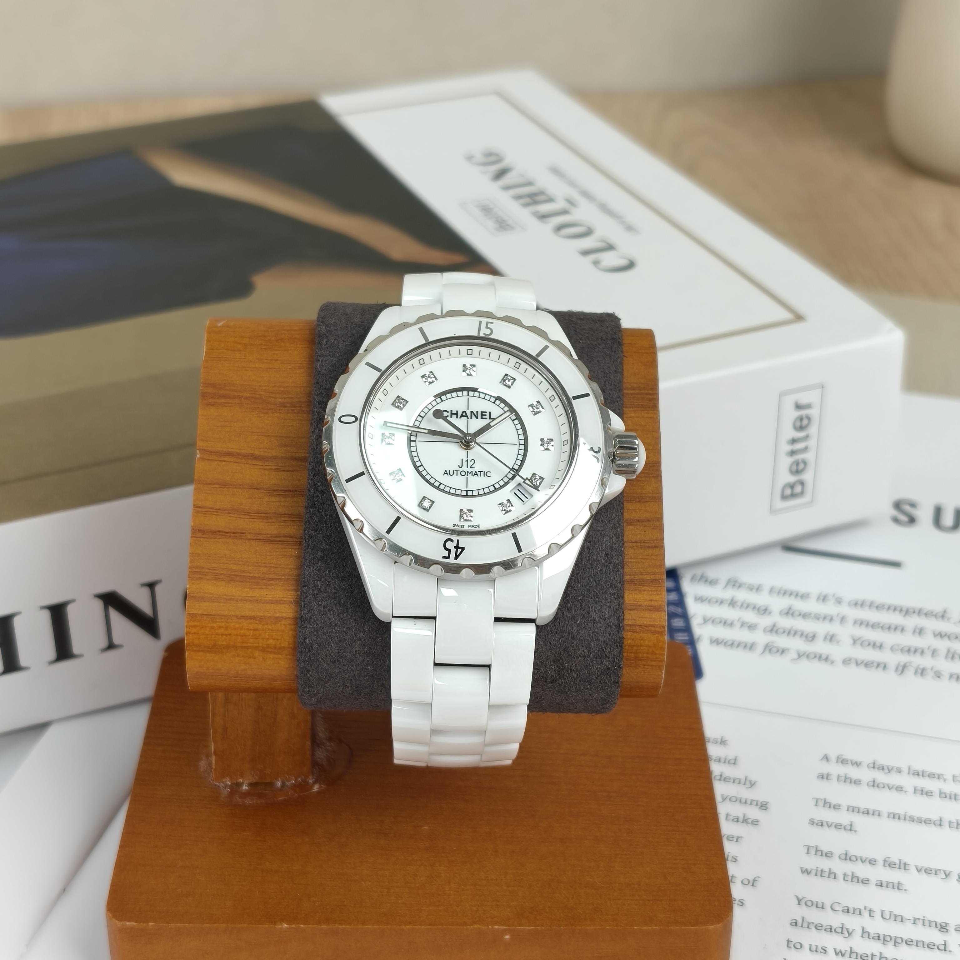 Chanel Watch J12Collection Watch White One Size 40mm One Size