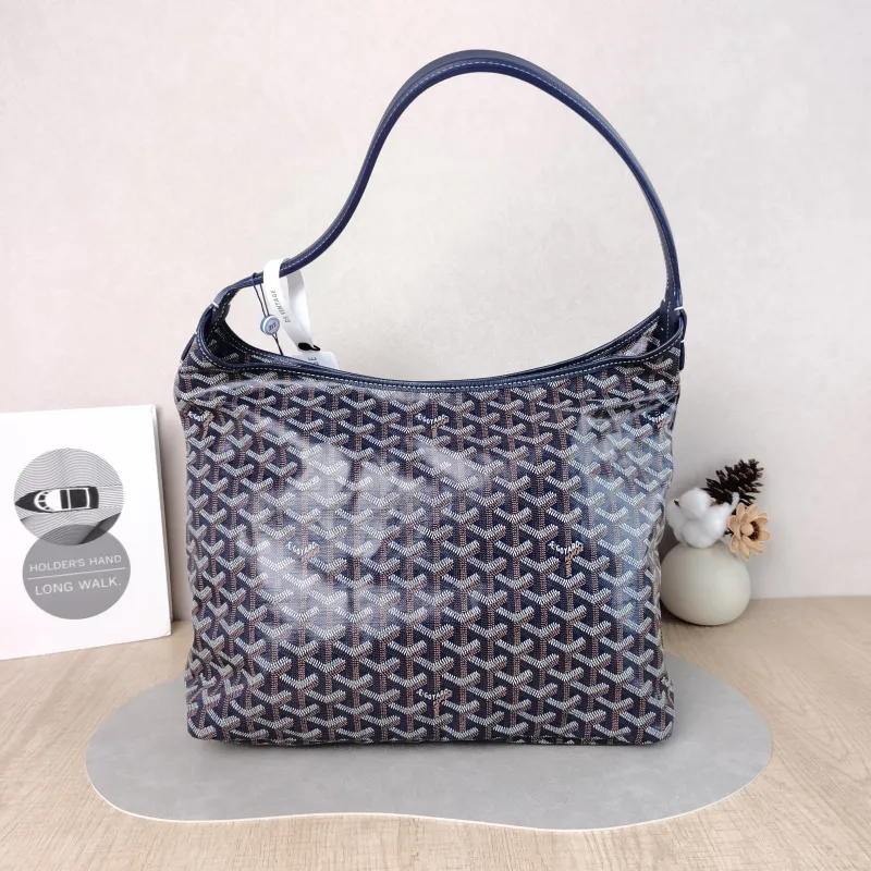 GOYARD Shoulder Bag Boheme Hobo​ Blue PVC Small 43 × 14 × 27 cm — cover view 2 of 6
