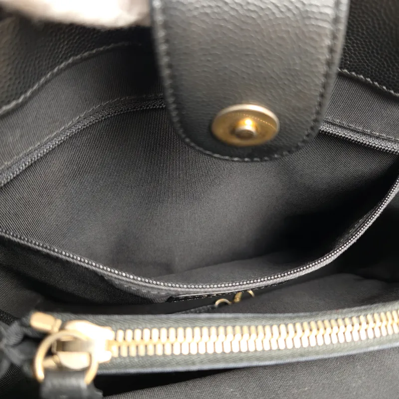 Chanel Shoulder Bag Tote Bag Black Calfskin One Size25 × 8 × 23 cm — detail view 4 of 12