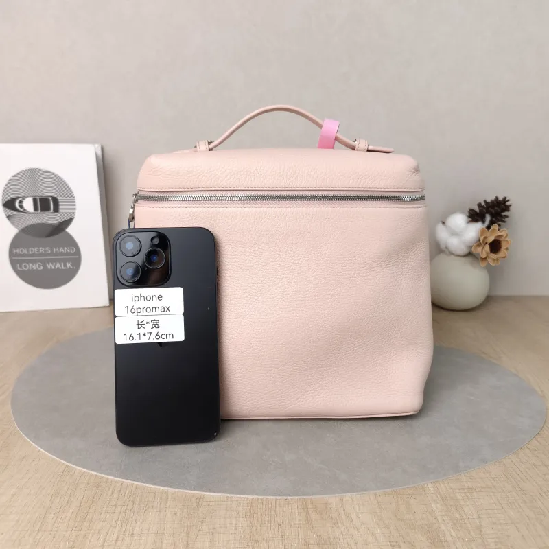 Loro Piana Backpack Backpack Pink Calfskin One Size23 × 8 × 21 cm — cover view 5 of 5