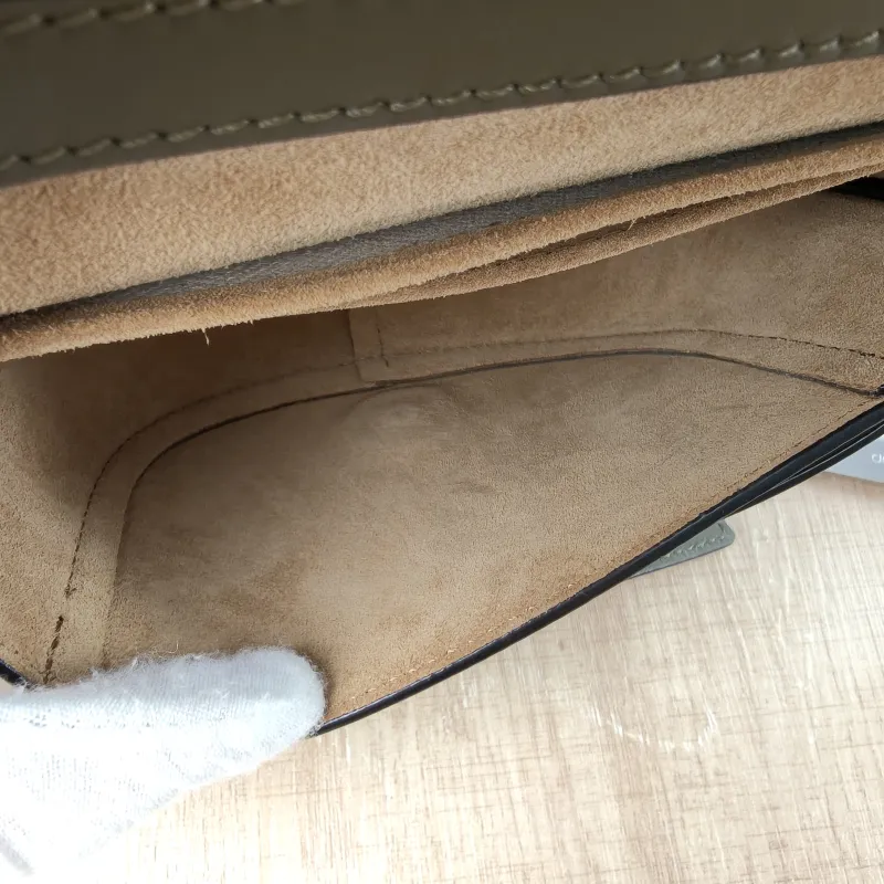 LOEWE Crossbody Bag Gate Dual Green Calfskin Mini 21 × 9.5 × 12.5 cm — detail view 5 of 13