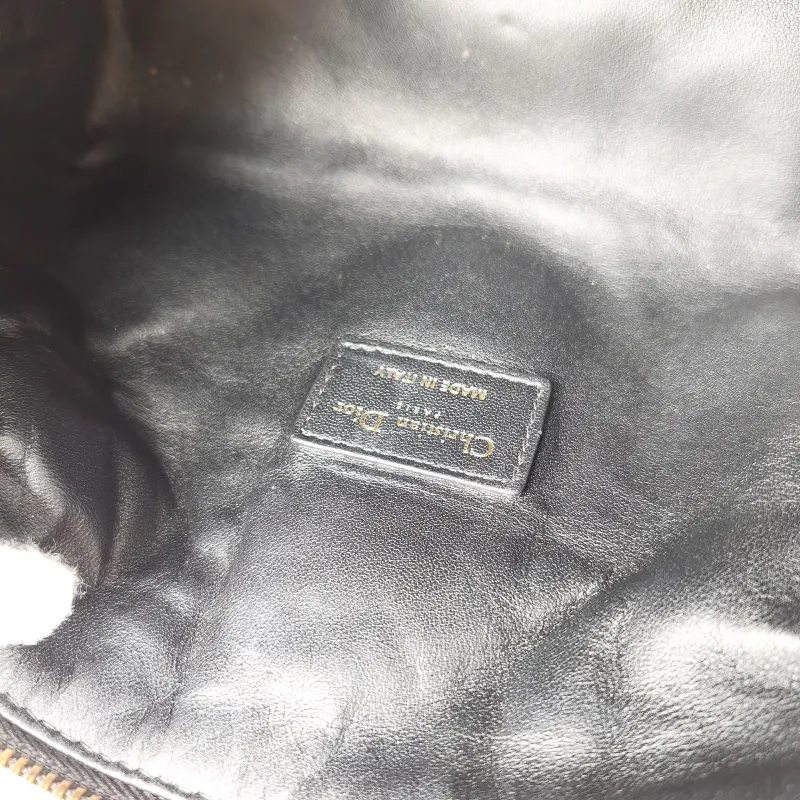 DIOR Top Handle Bag Travel Nomad Black Calfskin Medium 22 × 9.5 × 13 cm — detail view 8 of 11