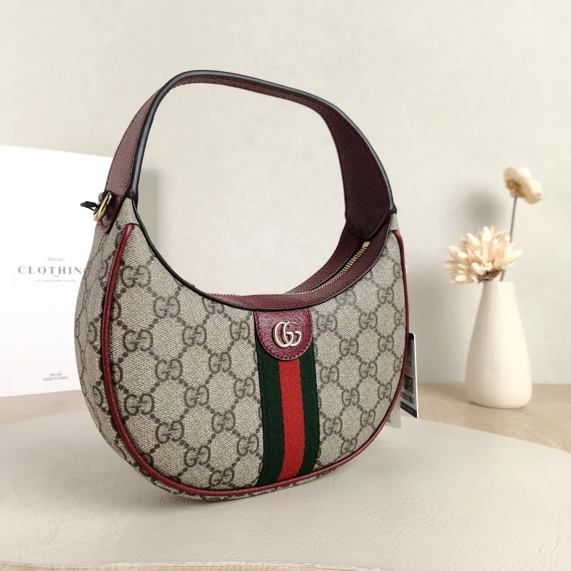 GUCCI Crossbody Bag Ophidia GG Monogram PVC Small 20 × 5 × 11 cm — cover view 4 of 5