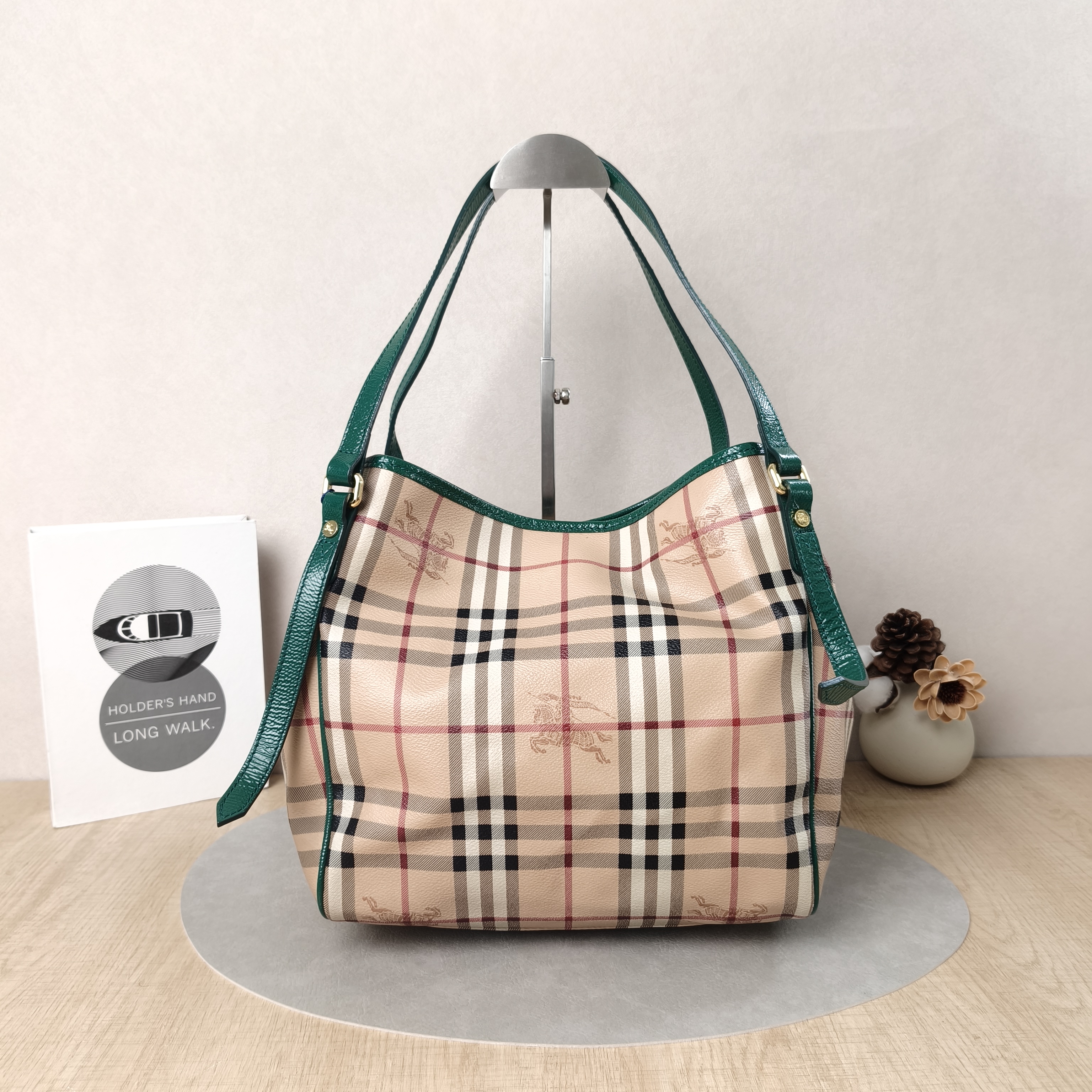 BURBERRY Top Handle Bag Tote Bag Colorblock PVC One Size26 × 15 × 26 cm Inner Pouch