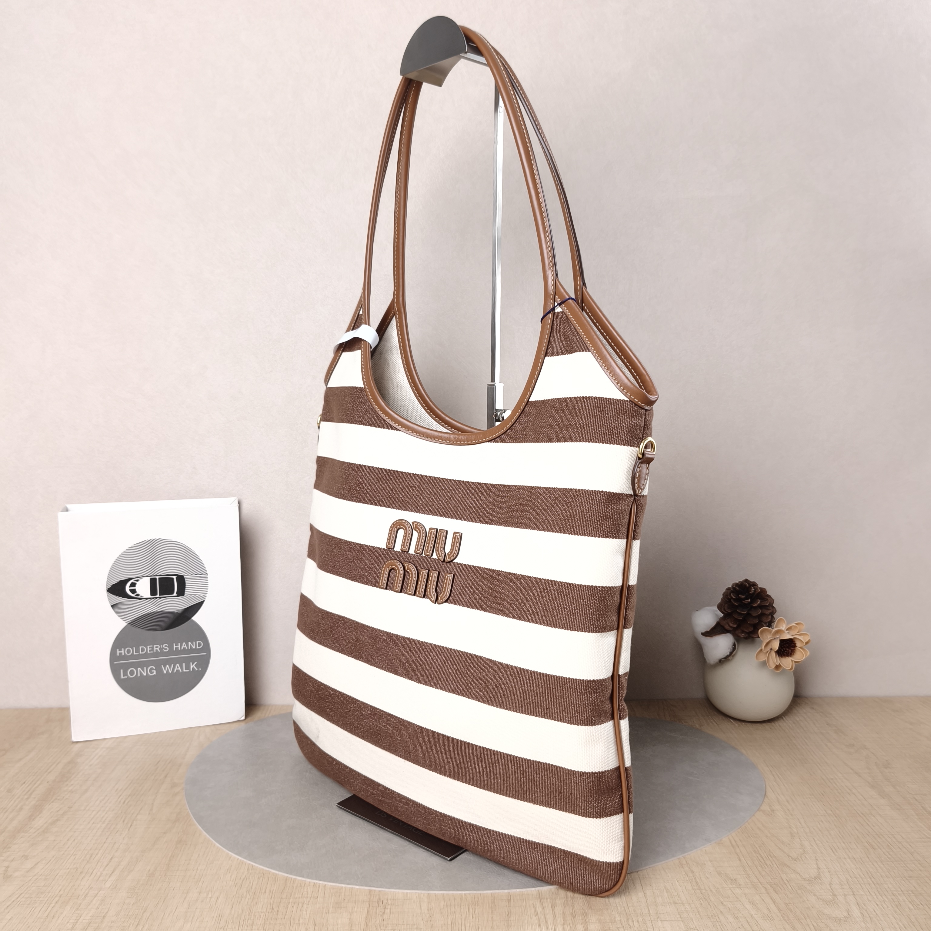 Miumiu Shoulder Bag IVY Tote Shopping Tote Colorblock Canvas, Medium35*40 — cover view 3 of 5