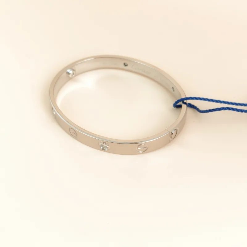CARTIER Bangle Love Collection Bangle White Gold 18KW hite Gold Diamond Edition 16 — cover view 5 of 8