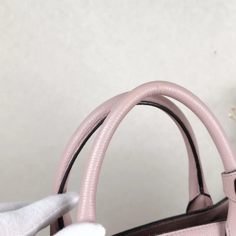 BURBERRY Crossbody Bag banner Top Handle Bag Pink Calfskin One Size 35 × 15 × 24 cm — detail view 9 of 12