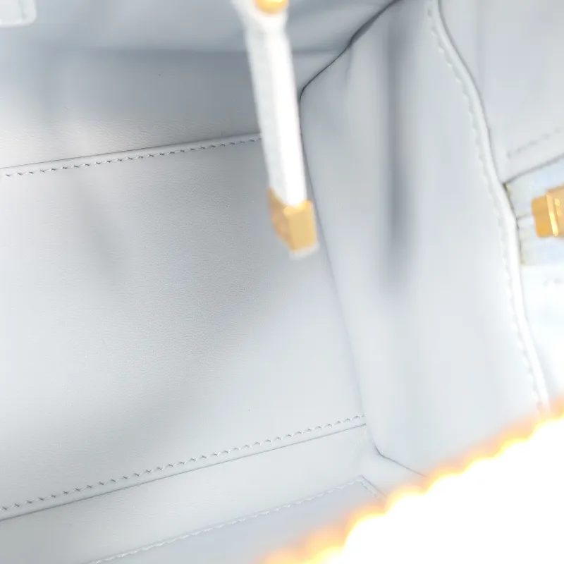 DIOR Shoulder Bag Groove 20 Top Handle Bag Blue Calfskin Small 20.5 × 12 × 13.5 cm — detail view 2 of 12