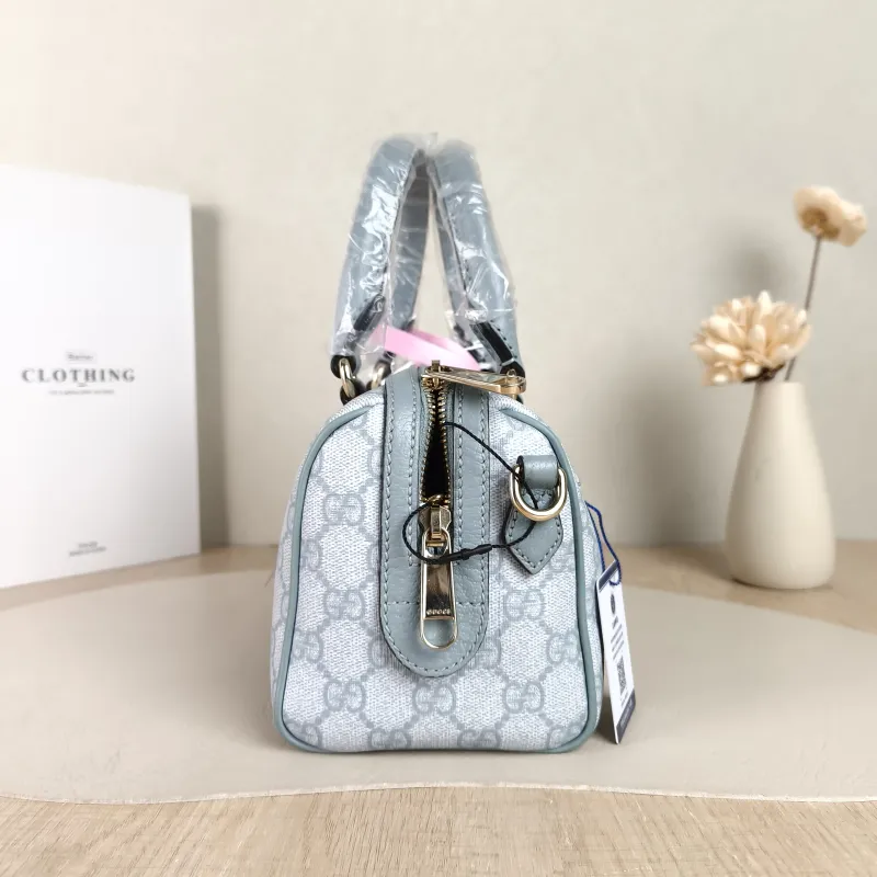 GUCCI Top Handle Bag Ophidia Blue PVC One Size 21 × 11 × 13 cm — detail view 5 of 12