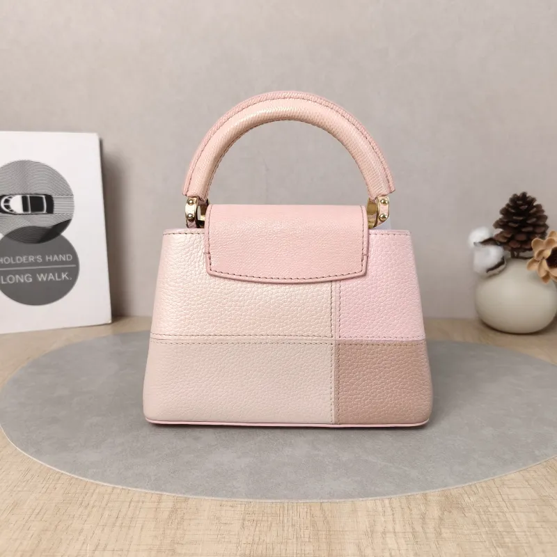Louis Vuitton Crossbody Bag Capucines Pink Colorblock Calfskin · mini21 × 8 × 14 cm — cover view 4 of 5