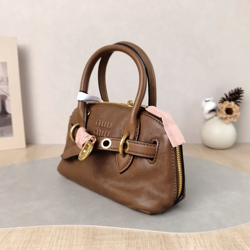 Miumiu Top Handle Bag Aventure Top Handle Bag SL ambskin Mini 21 × 8 × 13.2 cm — cover view 5 of 6