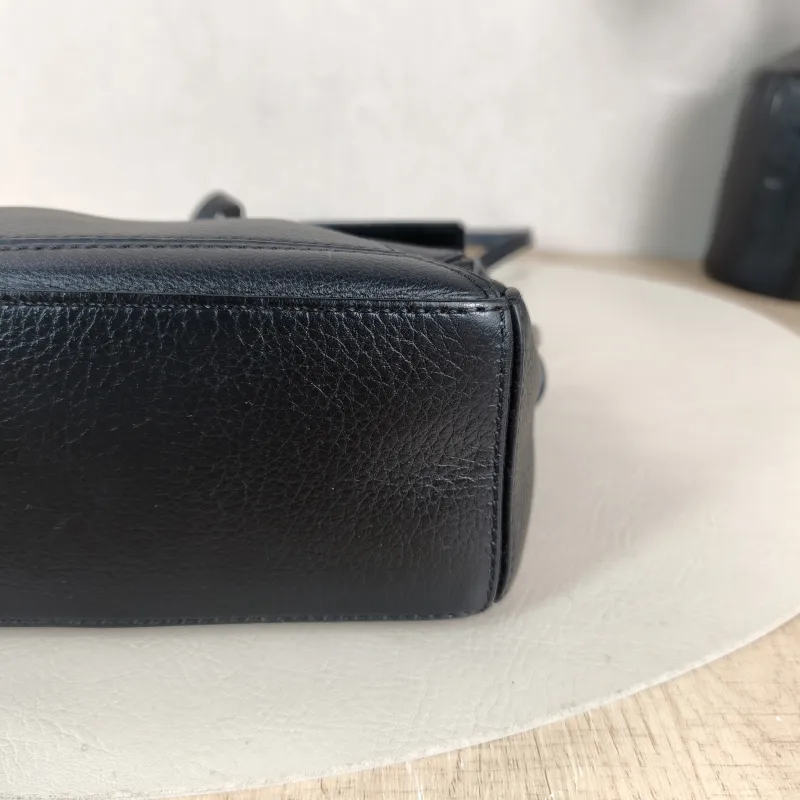 LOEWE Crossbody Bag Puzzle Black CC alfskin Mini 18 × 8 × 12.5 cm — detail view 9 of 11