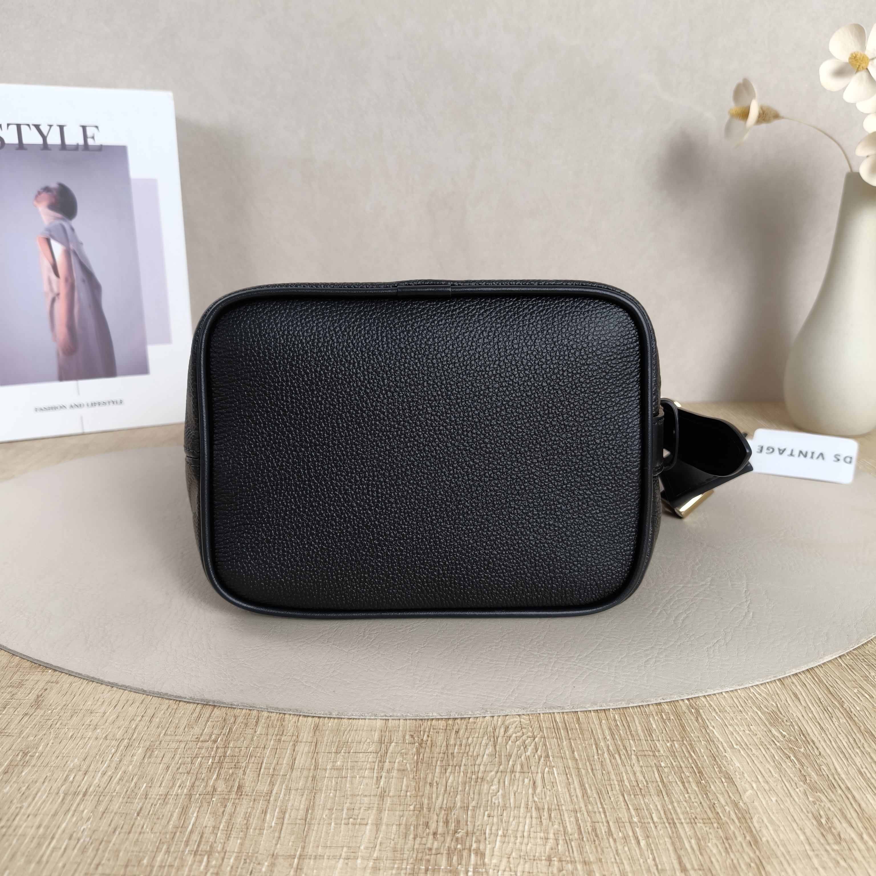 Louis Vuitton Top Handle Bag ALL IN BB Black Monogram Empreinte Embossed Calfskin BB18 × 12 × 16 cm — cover view 11 of 12