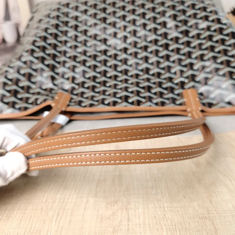 GOYARD Shoulder Bag SAINT LOUIS Shopping Tote Brown PVC Large 40 × 20 × 32 cm — detail view 9 of 12