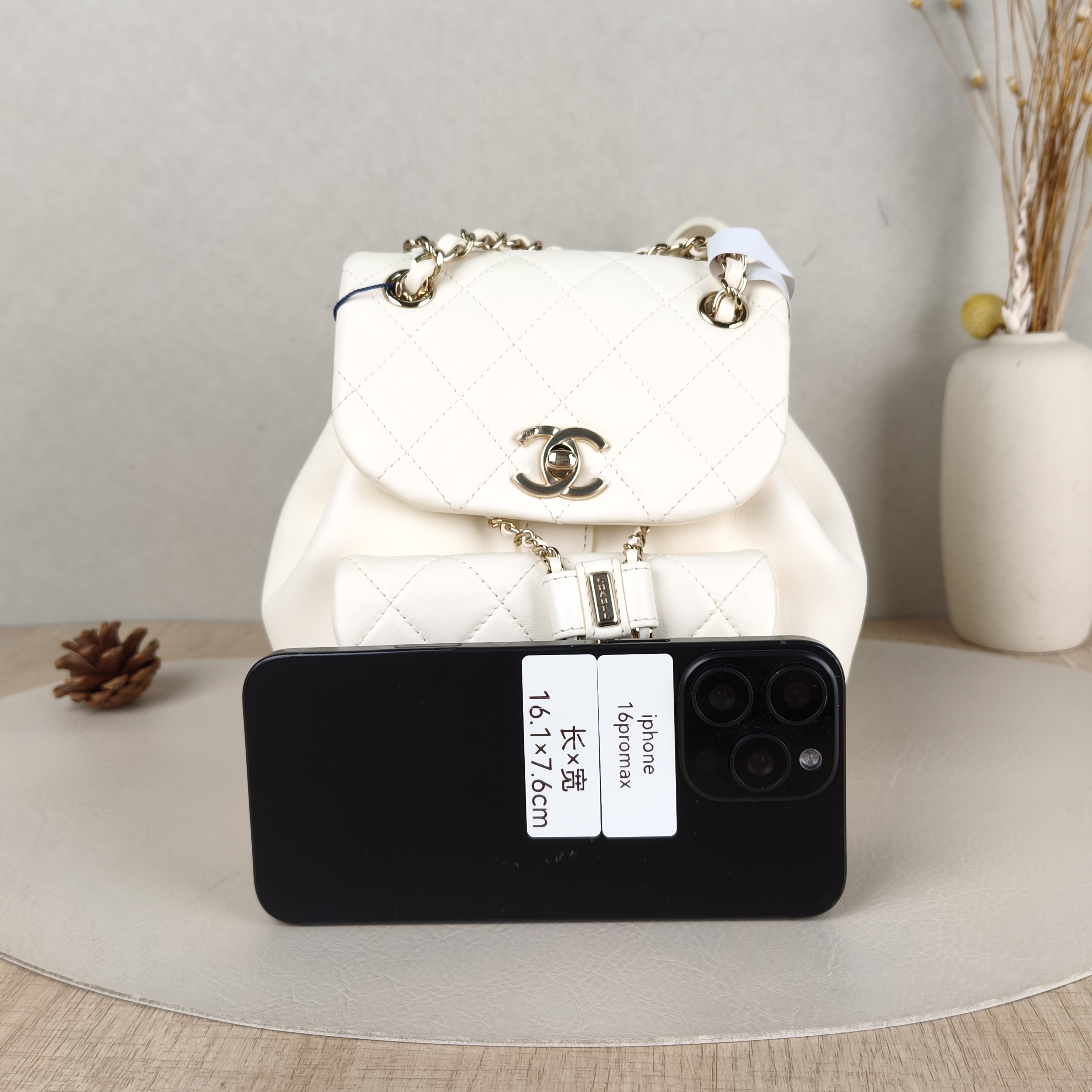 Chanel Backpack Duma White Small18 × 12 × 18.5 cm — cover view 4 of 5