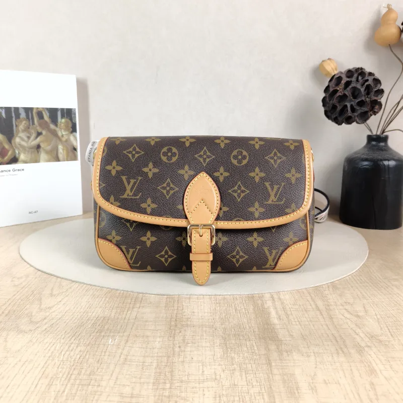 Louis Vuitton Crossbody Bag Diane Baguette Bag Shoulder Strap PVC Small24 × 9 × 15 cm