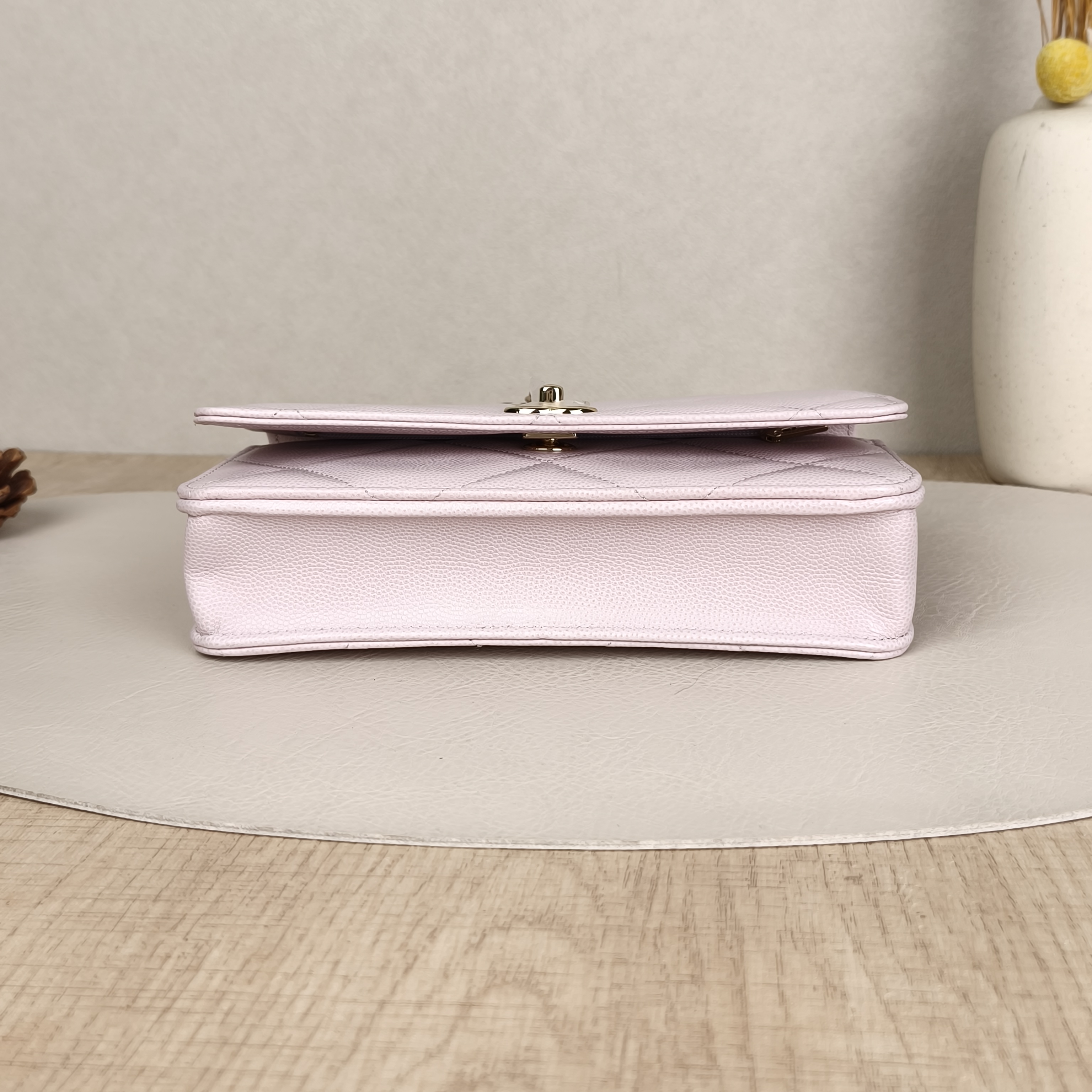 Chanel Crossbody Bag25k woc Pink Grained Calfskin One Size19.2 × 3.5 × 12.3 cm — cover view 6 of 9