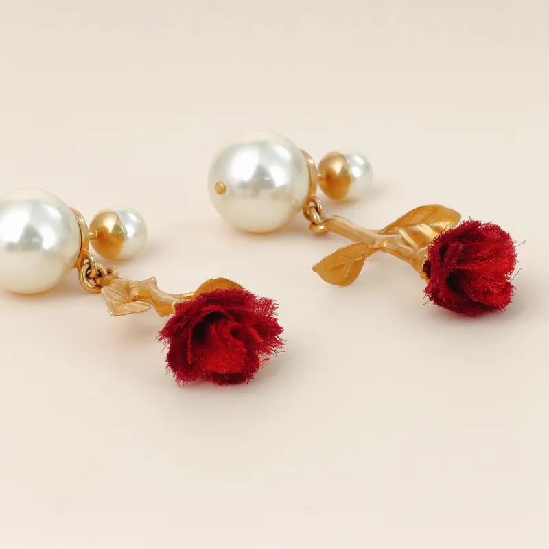 DIOR Jewelry · Earrings Red Pearl One Size — cover view 5 of 10
