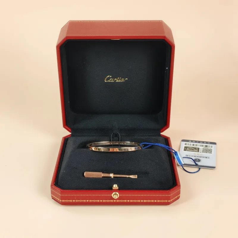 CARTIER Bangle Love Collection Bangle Rose Gold 18KR ose Gold Small Edition 16 — cover view 6 of 7