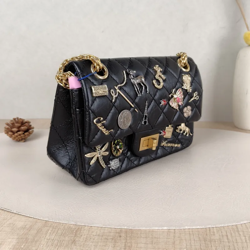 Chanel Crossbody Bag2.55 Edition Black Calfskinmini20 × 6 × 15.5 cm — cover view 5 of 5