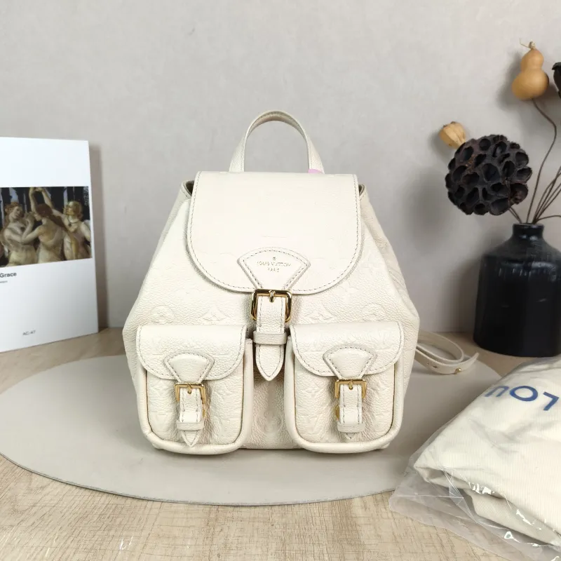 Louis Vuitton Backpack Backup Backpack White Calfskin One Size 20 × 14 × 22 cm — cover view 2 of 6
