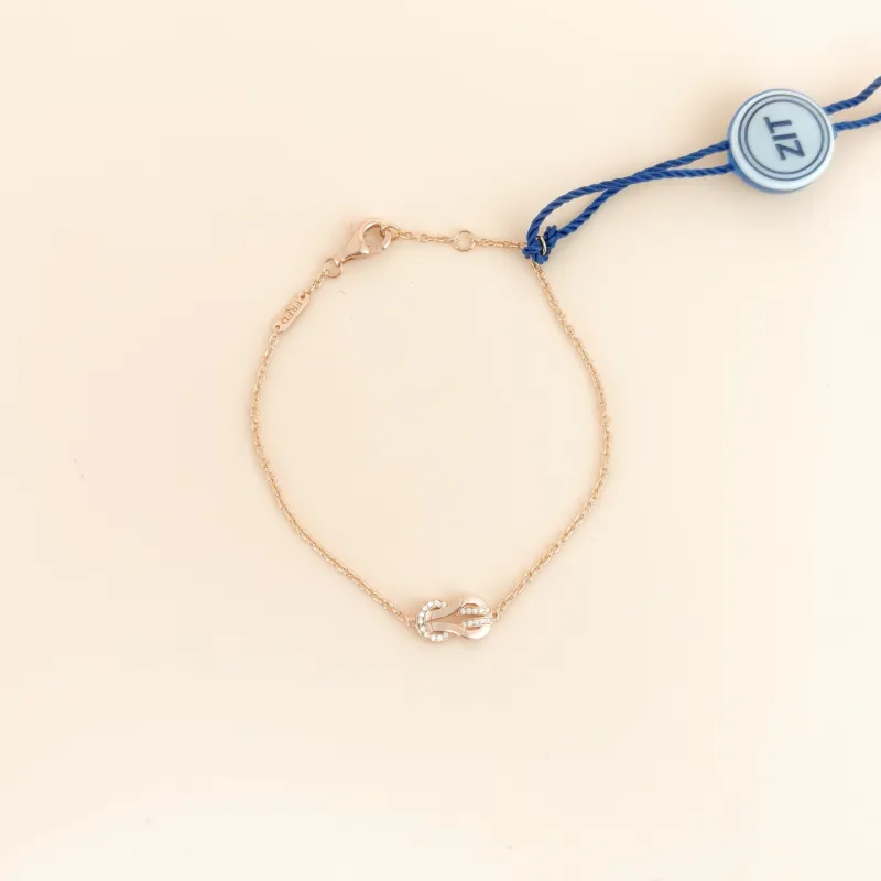 FRED Bracelet Chance Infinie Collection Bracelet Rose Gold Diamond18KR ose Gold Small 16cm