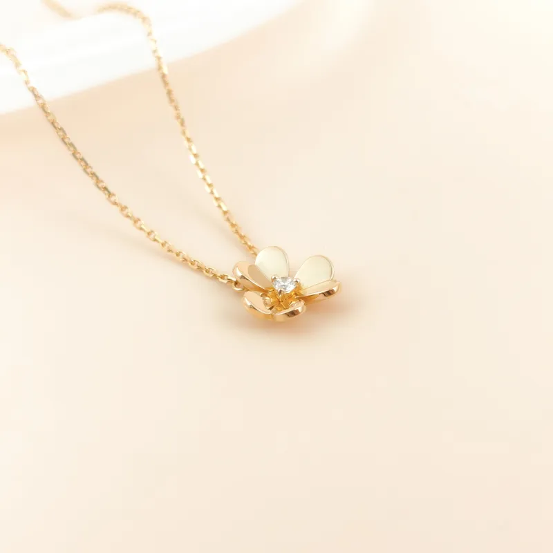 Van Cleef & Arpels Necklace Frivole Collection Necklace Yellow Gold 18KY ellow Gold Diamondmini40cm — cover view 10 of 10